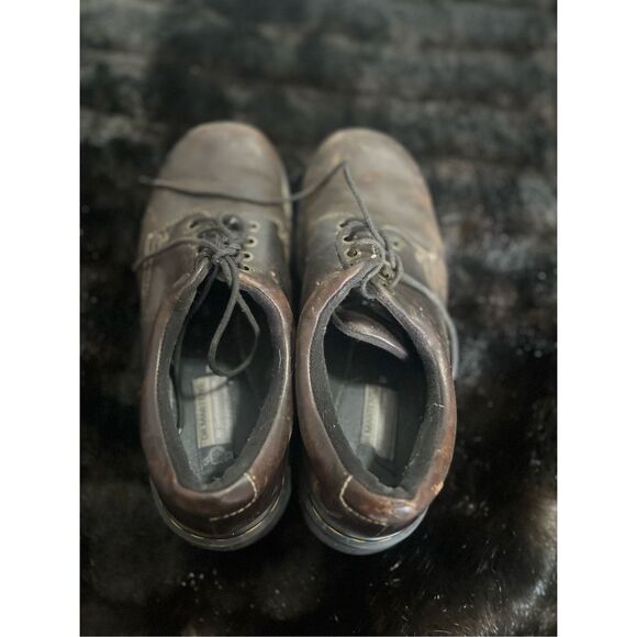 Dr Martens Mens 11 Shea Oxford Dark Brown Leather Lace Up Casual Shoes - Picture 4 of 5